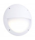 Integrated LED Outdoor Microwave Wall Light Matt White Textured, Opal IP65