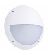 Integrated LED Outdoor Microwave Wall Light Matt White Textured, Opal IP65
