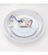 Integrated LED Outdoor Microwave Wall Light Matt White Textured, Opal IP65