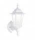 Integrated LED 1 Light Outdoor Wall Lantern Matt White Textured, Frosted IP44