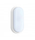 Integrated LED Outdoor Medium Wall Light Matt White Textured, Opal IP54