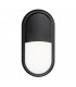 Integrated LED Outdoor Medium Wall Light Matt White Textured, Opal IP54