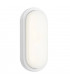 Integrated LED Outdoor Large Wall Light Matt White Textured, Opal IP54