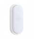 Integrated LED Outdoor Large Wall Light Matt White Textured, Opal IP54
