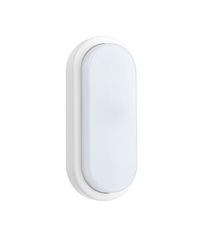 Integrated LED Outdoor Large Wall Light Matt White Textured, Opal IP54