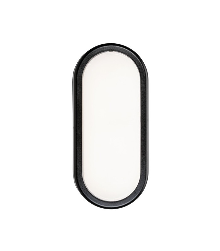 Integrated LED Outdoor Large Wall Light Matt White Textured, Opal IP54