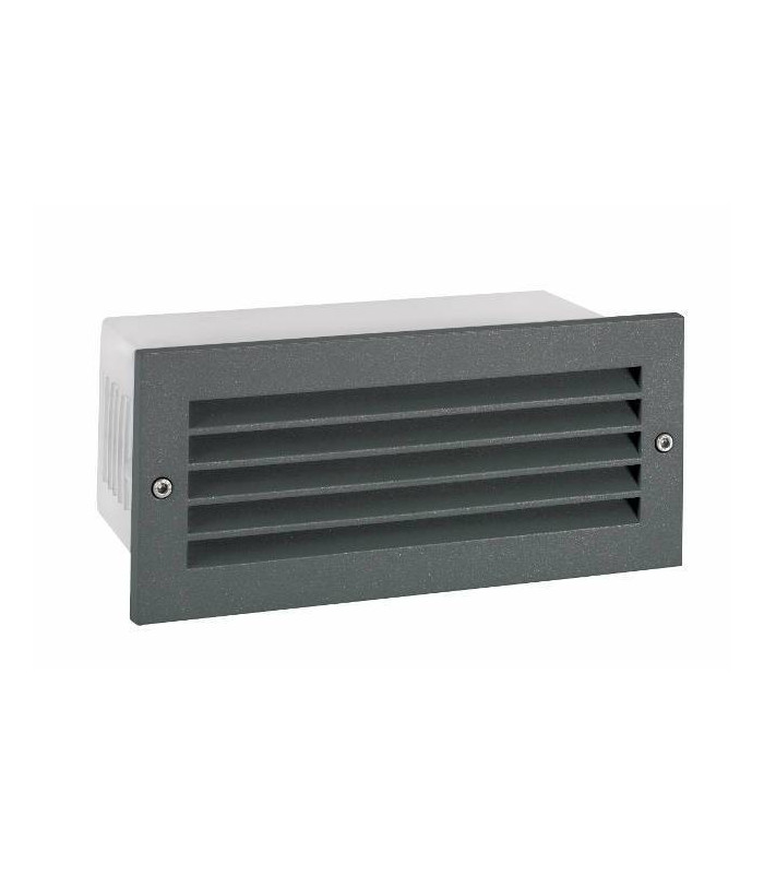 LED Outdoor Recessed Wall Light Graphite IP65