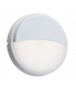 Integrated LED Outdoor Wall Light Matt White Textured, Opal IP54