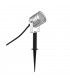 Integrated LED 1 Light Outdoor Spike Light Silver Anodised, Frosted IP65