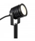 Integrated LED 1 Light Outdoor Spike Light Black Anodised, Frosted IP65
