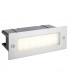 Integrated LED Outdoor Recessed Light Marine Grade Brushed Stainless Steel, Frosted IP44