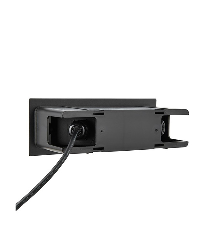 Integrated LED Outdoor Recessed Wall Light Textured Black, Frosted IP44