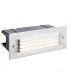 Integrated LED Outdoor Recessed Wall Light Marine Grade Brushed Stainless Steel, Frosted IP44