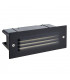 Integrated LED Outdoor Recessed Wall Light Textured Black, Frosted IP44