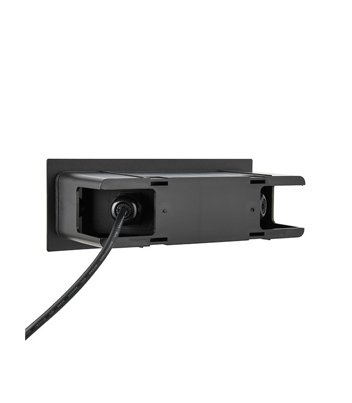 Integrated LED Outdoor Recessed Wall Light Textured Black, Frosted IP44