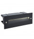 Integrated LED Outdoor Recessed Wall Light Textured Black, Frosted IP44