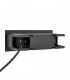 Integrated LED Outdoor Recessed Wall Light Textured Black, Frosted IP44