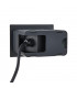 Integrated LED Outdoor Recessed Wall Light Textured Black, Frosted IP44