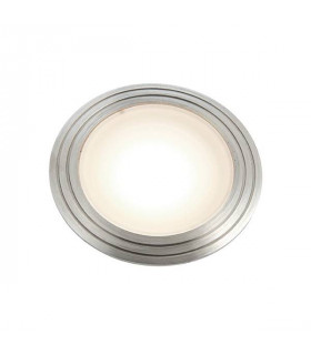 Integrated LED Outdoor Coastal Recessed Light Marine Grade Brushed Stainless Steel, Frosted IP67
