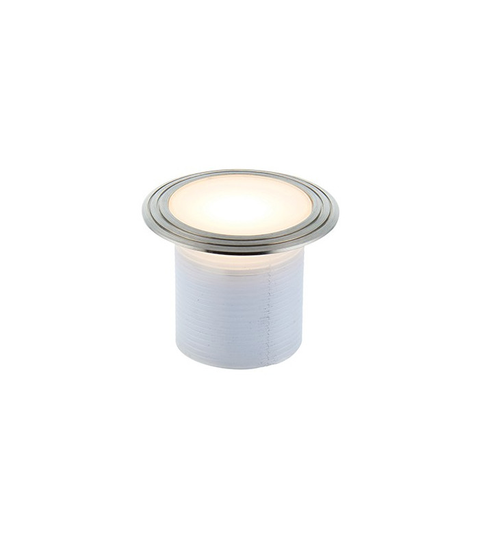 Integrated LED Outdoor Coastal Recessed Light Marine Grade Brushed Stainless Steel, Frosted IP67