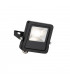 Integrated LED Outdoor Wall Flood Light Matt Black, Glass IP65