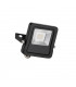 Integrated LED Outdoor Wall Flood Light Matt Black, Glass IP65
