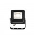 Integrated LED Outdoor Wall Flood Light Matt Black, Glass IP65