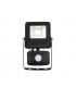 Integrated LED PIR Outdoor Wall Flood Light Matt Black, Glass IP44