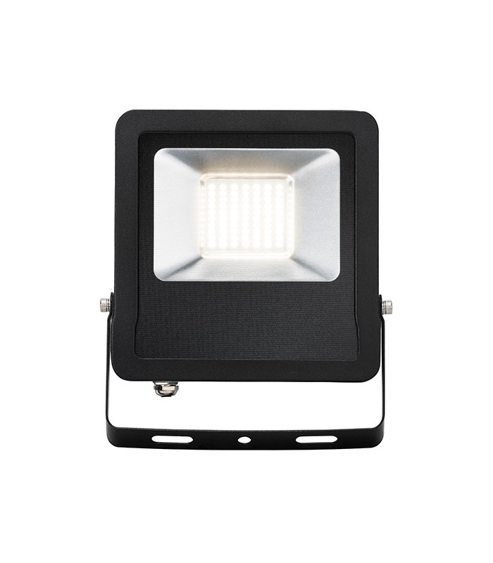 Integrated LED Outdoor Wall Flood Light Matt Black, Glass IP65
