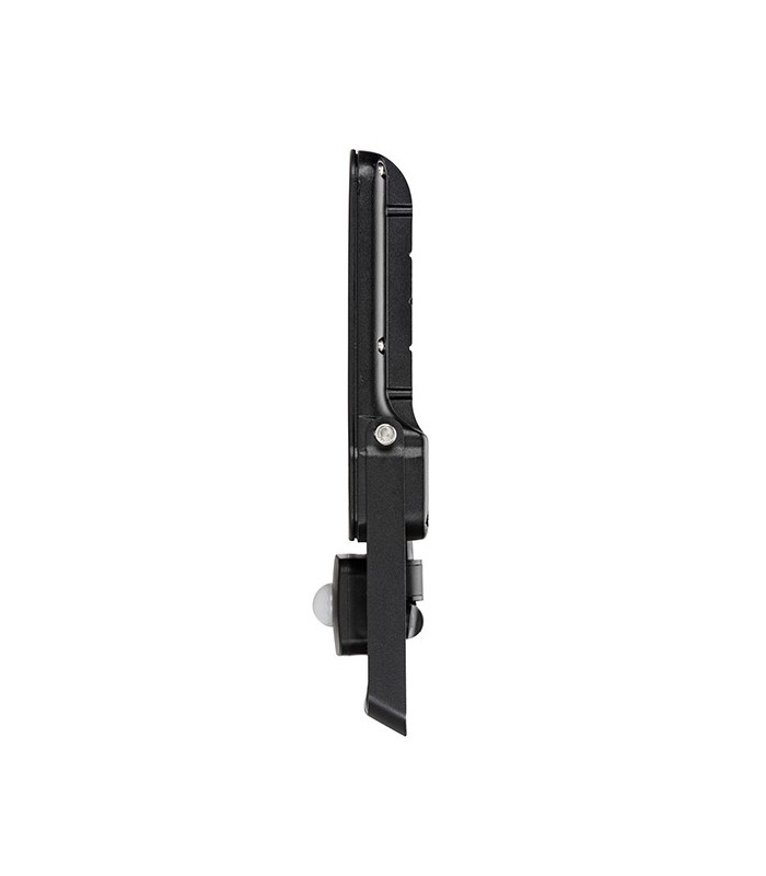 Integrated LED PIR Outdoor Wall Flood Light Matt Black, Glass IP44