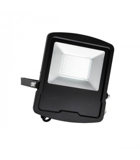 Integrated LED Outdoor Wall Flood Light Matt Black, Glass IP65