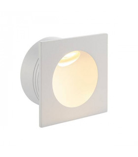 Integrated LED 1 Light Outdoor Recessed Light Textured Matt White, Glass IP65
