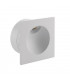 Integrated LED 1 Light Outdoor Recessed Light Textured Matt White, Glass IP65