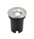 Integrated LED 1 Light Outdoor Recessed Light Brushed Stainless Steel, Glass IP67