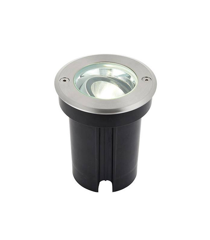 Integrated LED 1 Light Outdoor Recessed Light Brushed Stainless Steel, Glass IP67