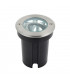 Integrated LED 1 Light Outdoor Recessed Light Brushed Stainless Steel, Glass IP67