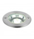 Integrated LED 1 Light Outdoor Recessed Light Brushed Stainless Steel, Glass IP67