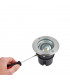 Integrated LED 1 Light Outdoor Recessed Light Brushed Stainless Steel, Glass IP67
