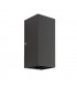 Integrated LED 2 Light Outdoor Up Down Wall Light Matt Black, Glass IP44