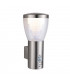 Integrated LED PIR 1 Light Outdoor Wall Light Brushed Stainless Steel, Clear IP44