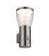 Integrated LED PIR 1 Light Outdoor Wall Light Brushed Stainless Steel, Clear IP44
