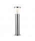 Integrated LED 1 Light Outdoor Bollard Brushed Stainless Steel, Clear IP44
