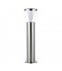 Integrated LED 1 Light Outdoor Bollard Brushed Stainless Steel, Clear IP44