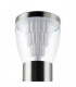 Integrated LED 1 Light Outdoor Bollard Brushed Stainless Steel, Clear IP44