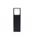 Integrated LED 1 Light Outdoor Bollard Textured Black, Clear IP44