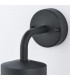 1 Light Outdoor Wall Light Textured Matt Black & Clear Glass IP44, E27