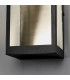 LED Outdoor Wall Light Matt Black & Clear Glass