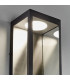 LED Outdoor Wall Light Matt Black & Clear Glass