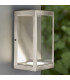 LED Outdoor Wall Light Brushed Stainless Steel & Clear Glass