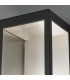LED Outdoor Wall Light Matt Black & Clear Glass